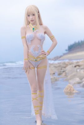 Maillot de bain blanc Shimizu Yuno Marie Rose (Dead or Alive)