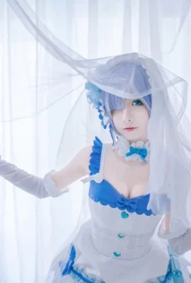 « Re: La vie dans un monde différent de zéro » Rem robe de mariée Cosplay[CN: Ziyuan](9 photos)