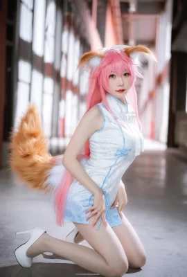 Photos de l'exposition de bandes dessinées « Fate/Grand Order » Tamamo Mae Cosplay[CN : Vanilla Nya Lulu](10 photos)