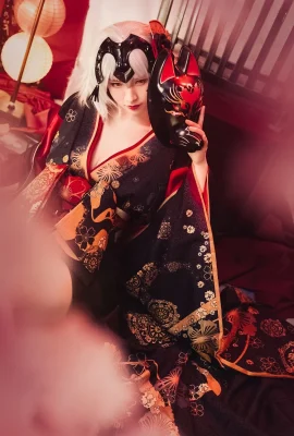 FGO Jeanne d'Arc noire Oiran@明丝_CatN (9 photos)