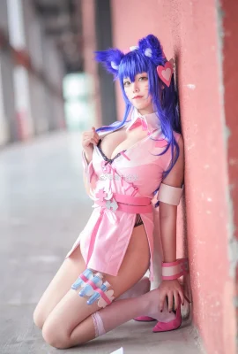 Infirmière fan de League of Legends Ahri @米瓜猫秋 (9 photos)