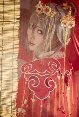 (Élégante et douce) Robe de mariée VOCALOID COS Luo Tianyi Luohuaji