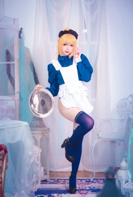 FGO Artoria Pendragon Maid@雪清Astra- (9 photos)