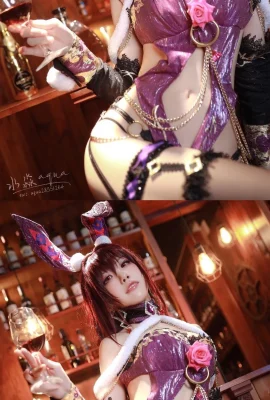 FGO Scathach fan bunny girl@水淼aqua (9 photos)