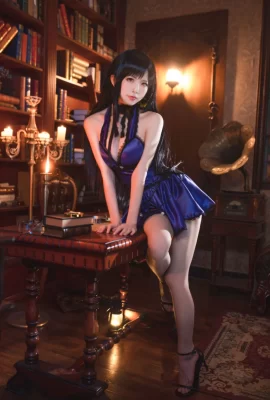 Cheongsam et robe Shuimiao aqua Tifa