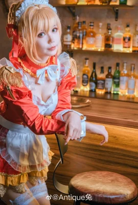 FGO Nero Claudius Fan Maid @AntiqueRabbit (9 photos)