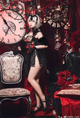 FGO Noir Jeanne d'Arc cheongsam@明丝_CatN (9 photos)