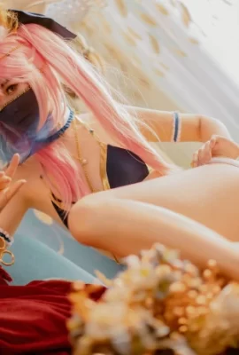 Fate/GrandOrder Tamamo Mae Dancer@明丝_CatN (9 photos)