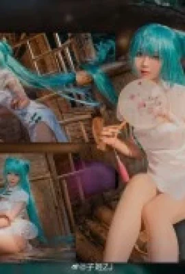 Hatsune Miku Shaohua cheongsam @子记ZJ (9 photos)