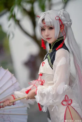 Onmyoji Shiranui cheongsam @濟雨_GUGUGU (9 photos)