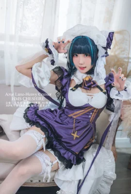 【COS】Azur Lane-Cheshire cos_Sweet Cat Maid : Guahi-chan