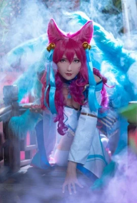 League of Legends Ahri Soul Lotus Skin@louyinEmilia (9 photos)