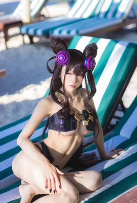 « FGO-Murasura Shikibu » de Shui Miao Aqua ne peut pas cacher son beau et beau dos (41 Photos)