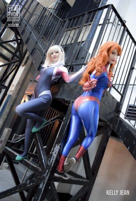 Kelly Jean et YuzuPyon – Cosplay de Mary Jane et Gwen