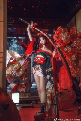 Onmyoji Demon Sword Princess @慊mo_Pickle Rabbit sur le lapin en fuite (9 photos)
