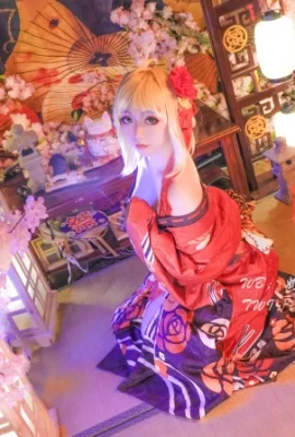 FGO Nero Claudius Kimono@Milk Tea Groupe de nouilles instantanées-Eclipse Garden (9 photos)