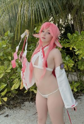 Caticornplay – Bikini de Yae Miko