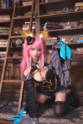 Fate/ExtraCCC Tamamo Mae Dark Magician.ver @__KETTOE (10 photos)