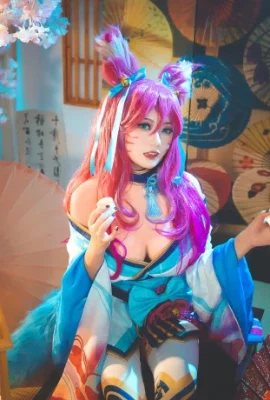 League of Legends Ahri Soul Lotus Skin @真 ZhuNaiyu (9 photos)