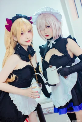 Fate/GrandOrder Doujin Maid ver. Ereshkigal : @-douce fumée marinée-, Mash Kirilet : @radar nain surgelé (9 photos)