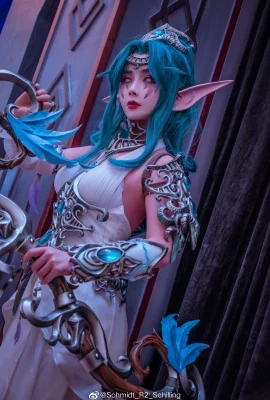 World of Warcraft Tyrande @肉肉热热子 (Photo : @Schmidt_R2_Schilling) (Exposition de la tournée nationale de World of Warcraft) (9 photos)