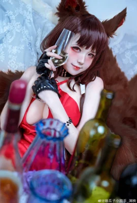 « Azur Lane » Akagi Zhu Juan Yu Hui COS[CN : Petit mangeur de melon_Yuan Yang](9 photos)