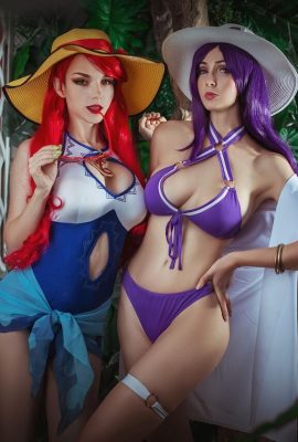 Cosplay de Caitlyn à la fête à la piscine