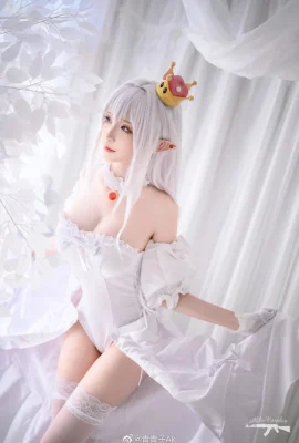 Super Mario Mononoke cos Charme de soie blanche Princesse cn Qing Qingzi Ak (12 photos)