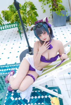 Azur Lane Cheshire Maillot de bain cos mignon et charmant cn Qianye Mirai (10 photos)
