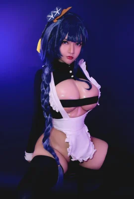 Pomme de terre Godzilla Cosplay Maid Raiden Shogun
