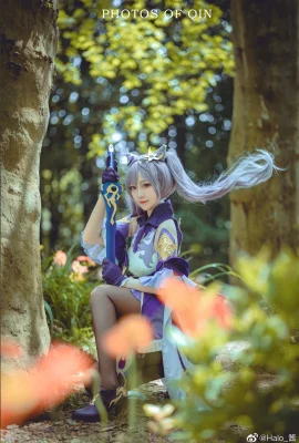 Genshin Keqing@Halo_江 (9 photos)