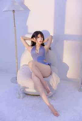 Les fesses blanches du « Maillot de bain bleu » de Vanilla Meow Lulu entièrement présentées (30 Photos)