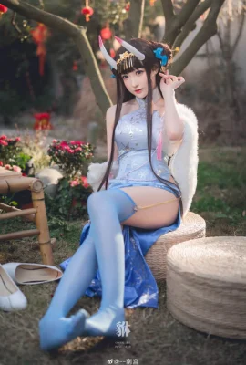 Azur Lane Nodai cos Xiu Fête du Printemps Cheongsam Hiver Neige Qinxiang cn Nangong (10 photos)