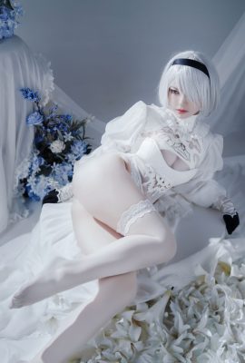 Hanhanko – Robe blanche Automata YoRHa Type B