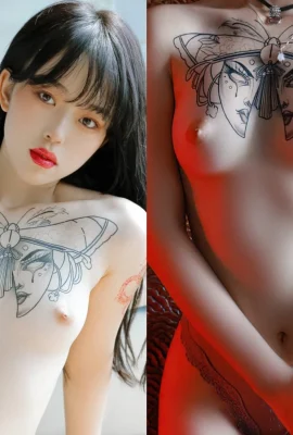 Le meilleur jeune mannequin « Contrast Private Photography » La belle déesse aux tatouages ​​sauvages explose de manière sexy (31 Photos)