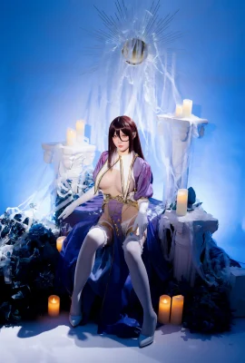 Coser Miss Star: Petrone Fig Fan Fan seins sexy et vêtements amusants avec des bas blancs Perfect Tentation Photo 91p