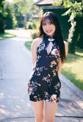 (Harao かれん) C’est une faute avec une longue jambe contre le ciel! La quantité de seins positifs est incroyable (38 photos)